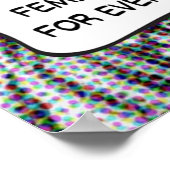 Glockenhaken Feminismus ist für alle Poster (Ecke)