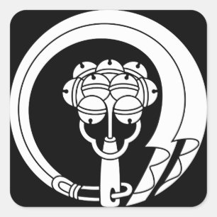 Glockenkreis Quadratischer Aufkleber