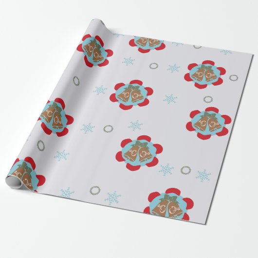 Glockenmuster-Geschenkverpackung Geschenkpapier (Ungerollt)