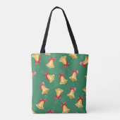 Glockenmuster Grün Nahtlos Tasche (Rückseite)