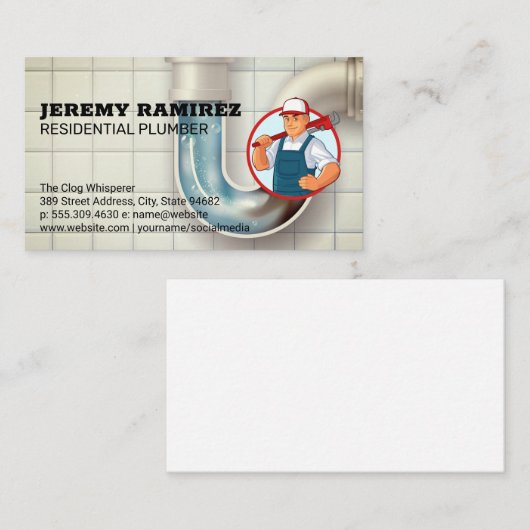 Glockenrost | Klempner Visitenkarte (Vorne/Hinten)