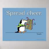 GLOCKENSPIEL PENGUIN "Spread Cheer" Sandra Boynton Poster (Vorne)