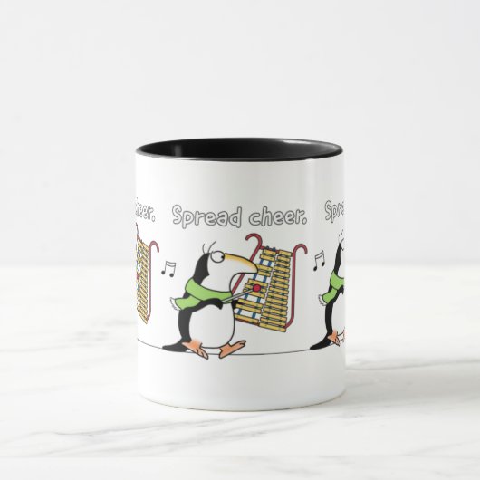 GLOCKENSPIEL PENGUIN "Spread Cheer" Sandra Boynton Tasse (Zentrum)