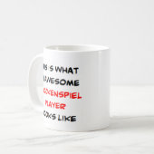 Glockenspiel-Spieler, phantastisch Kaffeetasse (Vorderseite Links)