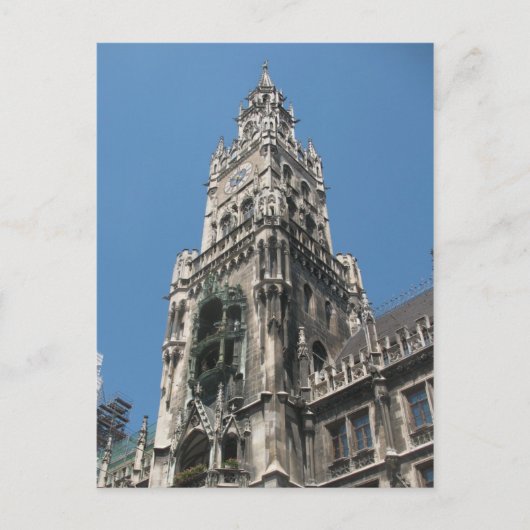 Glockenspiel Tower - München, Deutschland Postkarte (Vorderseite)
