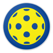 Glockentüre und Schublade aus gelbem Pickleball Ke Keramikknauf (Vorderseite)