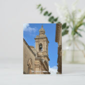 Glockenturm in Mdina, Malta. Postkarte (Stehend Vorderseite)