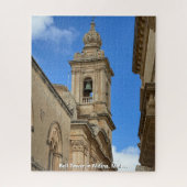 Glockenturm in Mdina, Malta. Puzzle (Vertikal)
