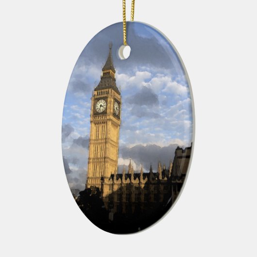 Glockenturm Keramik Ornament (Links)