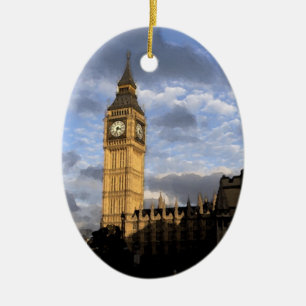 Glockenturm Keramik Ornament