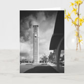 Glockenturm mit den Bögen am Bibliotheks-Gebäude Karte (Gelbe Blume)