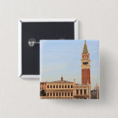 Glockenturm, Piazza San Marco, Venedig Button (Vorne & Hinten)