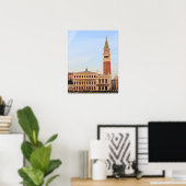Glockenturm, Piazza San Marco, Venedig Poster (Heimbüro)