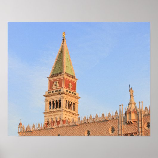 Glockenturm, Piazza San Marco, Venedig Poster (Vorne)