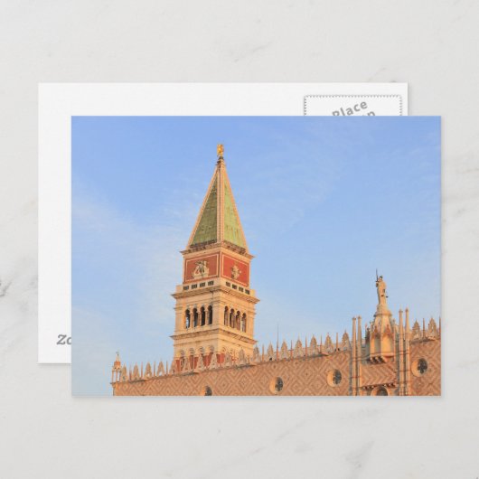 Glockenturm, Piazza San Marco, Venedig Postkarte (Vorne/Hinten)