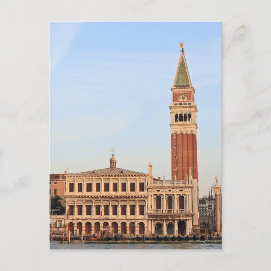 Glockenturm, Piazza San Marco, Venedig Postkarte (Vorderseite)