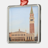 Glockenturm, Piazza San Marco, Venedig Silbernes Ornament (Links)