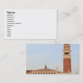 Glockenturm, Piazza San Marco, Venedig Visitenkarte (Vorne/Hinten)