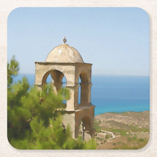 Glockenturm Rechteckiger Pappuntersetzer (Vorderseite)