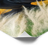 Glockenturm Schwarzes Pferd Galloping im pulsieren Fotodruck (Ecke)