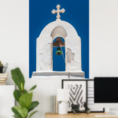 Glockenturm von Mykonos Poster (Heimbüro)