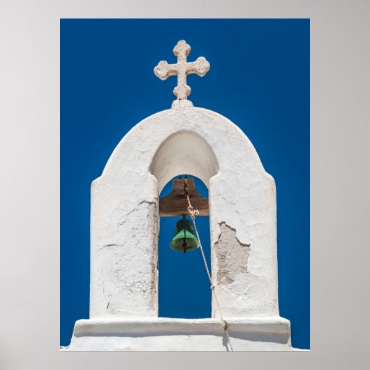 Glockenturm von Mykonos Poster (Vorne)