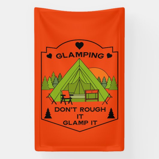 Glockenzelt Glamping Banner (Vertikal)