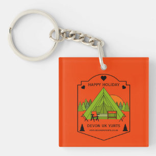 Glockenzelt Glamping Geschäft Schlüsselanhänger
