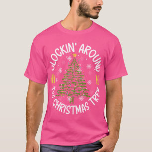 Glockin' um die Weihnachtsbaumwaffe Themed Nove T-Shirt