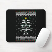 Glocking Around The Christmas Tree hässlicher Weih Mousepad (Mit Mouse)