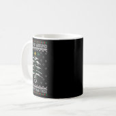 Glocking Around The Christmas Tree Ugly Christmas Kaffeetasse (Vorderseite Links)