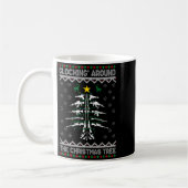 Glocking Around The Christmas Tree Ugly Christmas Kaffeetasse (Links)