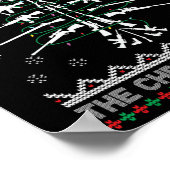 Glocking Around The Christmas Tree Ugly Christmas Poster (Ecke)