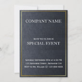 Gloden Frame Corporate Party Einladung Card (Vorderseite)
