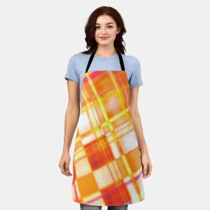 Gloden Glänzender Tartan Karo, Muster Schürze