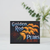 Gloden Rods Pears Postkarte (Stehend Vorderseite)