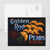 Gloden Ruten Birnen Postkarte (Vorne/Hinten)