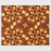 Gloden Shiny Tartan Kariert, Muster Geschenkpapier (Flach)