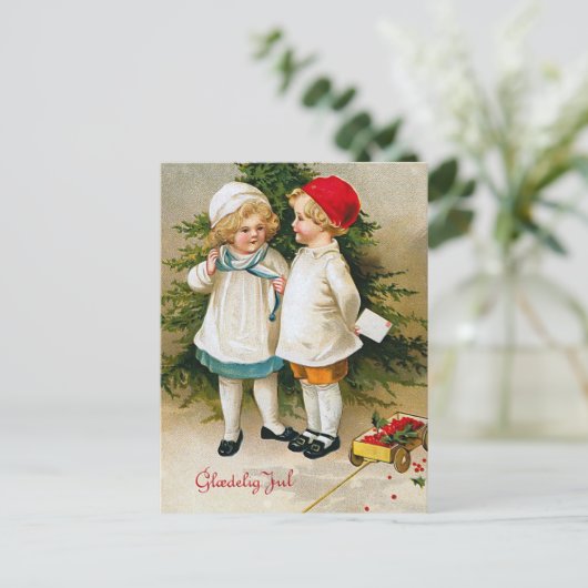 "Gloedelig Jul" Postkarte (Stehend Vorderseite)