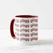 Glogg Glogg Glogg lustiger Skandinavier Tasse (Vorderseite Links)