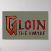 Gloin Name Poster (Vorne)