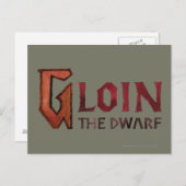 Gloin Name Postkarte (Vorne/Hinten)