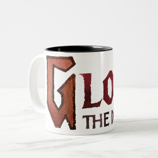 Gloin Name Zweifarbige Tasse (Vorderseite Links)