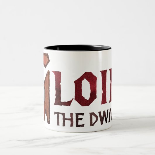 Gloin Name Zweifarbige Tasse (Mittel)