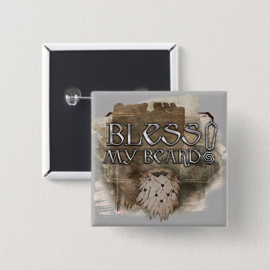 Gloin - Segen Sie meinen Bart! Button (Vorne & Hinten)