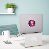 Gloomkitty-Vinyl-Aufkleber Aufkleber (Laptop auf Schreibtisch)