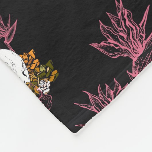 Gloomöwe und dunkler Vogel Fleecedecke (Ecke)