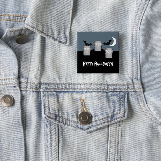 Gloomy Graveyard Halloween Button (Beispiel)