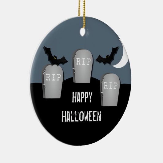 Gloomy Graveyard Halloween Ornament (Rechts)