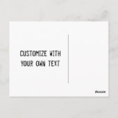 Gloomy Graveyard Halloween Postkarte (Rückseite)